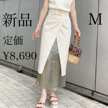 헴 시어 랩 스커트