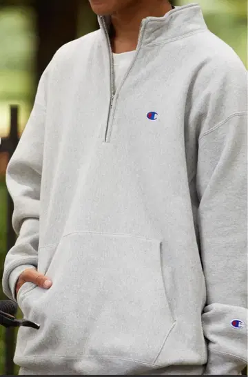 챔피온/별주 REVERSE WEAVE HALF ZIP SWEAT