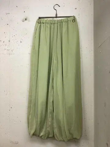 새상품급 MECRE 튤 와이드 팬츠 S 그린