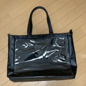 자카마트 A3 이타백용 인조 가죽 2way 토트백 블랙