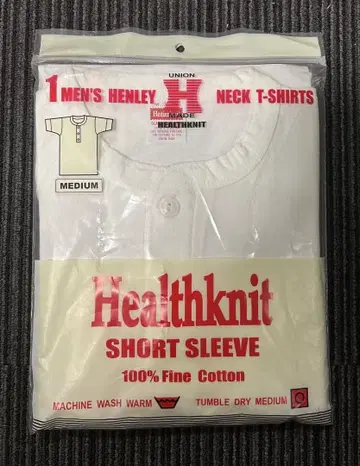 미개봉 새상품 Healthknit 헨리넥 티셔츠 M