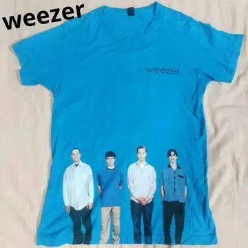 weezer 밴딩 티셔츠 블루 앨범 위저