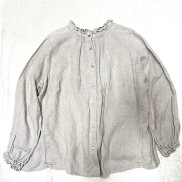 nest Robe 네스트로브 린넨 프릴 넥 블라우스 2way