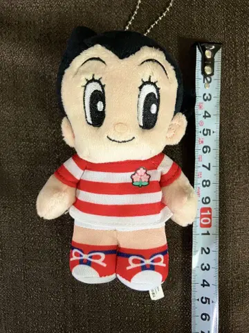 럭비 일본 대표 아톰 봉제 인형 키링 철완 아톰 마스코트