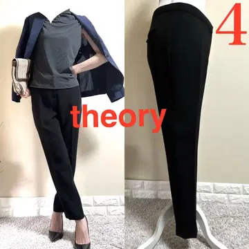 새상품급! 띠어리 센터 프레스 테이퍼드 팬츠 L~XL 블랙 4