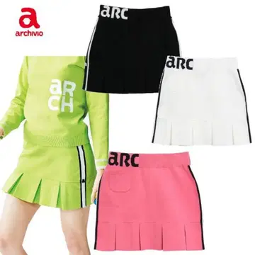 archivio 블랙 플리츠 스커트 36