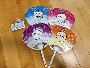 쿠라스시 치이카와 부채 4개 세트 컴플리트 치이카와 캔뱃지