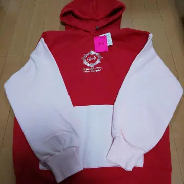 Rady 후드 부착 후드티 레드/핑크