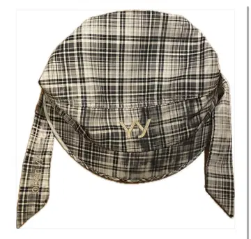 OPEN YY CHECK TIE-UP HAT KHAKI 즉시 완판