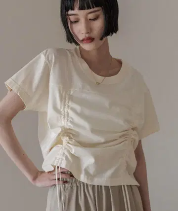 LOWRYS FARM 피그먼트 드로스트 SS 아이보리