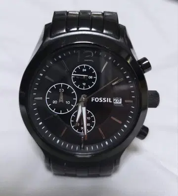 FOSSIL 크로노그래프 손목시계 블랙
