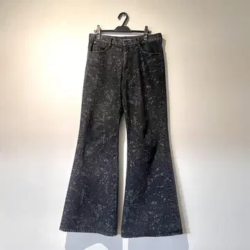 LAD MUSICIAN 25ss 14oz 스몰 플라워 플레어 데님 46