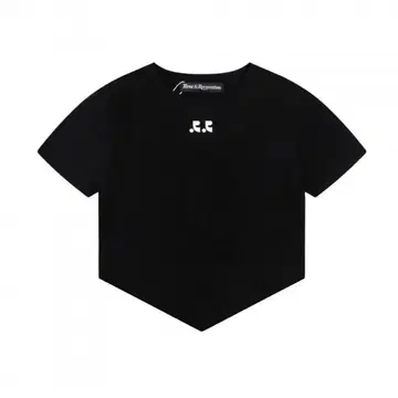 새상품 Rest&Recreation 반팔 티셔츠 상의 블랙 검정