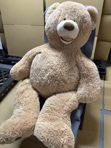 빅 베이지 곰 모양 봉제 인형
