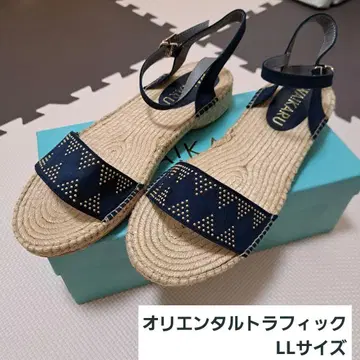 오리엔탈 트래픽 WAIKARU 네이비 스터드 샌들 LL