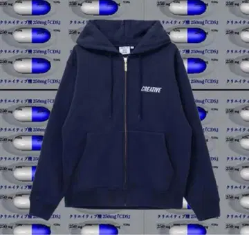 크리에이티브 드럭 스토어 크리에이티브 지퍼 후드티