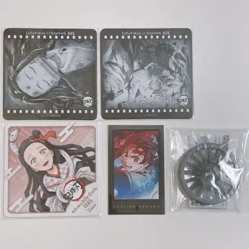 귀멸의 칼날 ufotable cafe dining 코스터 폴라로이드 카드