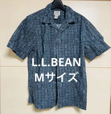 L.L.BEAN 엘엘빈 셔츠 반팔 M 사이즈 에스닉 올 패턴