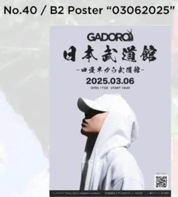 GADORO 일본 무도관 B2 포스터