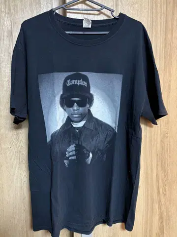 Eazy-E 프린트 티셔츠 L 사이즈 블랙
