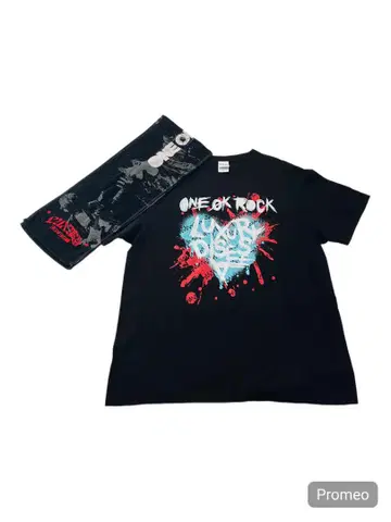 "새상품급" ONE OK ROCK 하트 티셔츠 & 타월