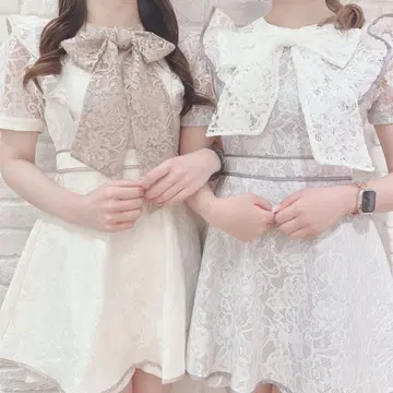 반팔 레이스 올인원