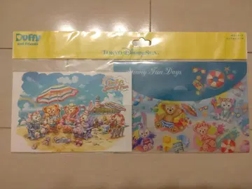 새상품! 더피 프렌즈 엽서와 미니 클리어 케이스