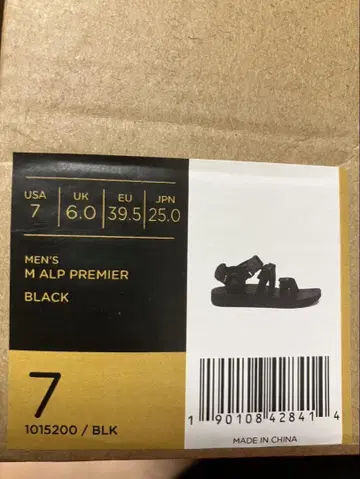 Teva M ALP PREMIER 블랙 샌들 25.0