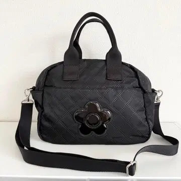 MARY QUANT 마리 콴트 핑 소닉 퀼트 데이지 2WAY 토트백