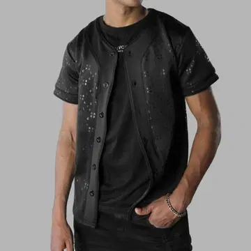 Blvck Paris MONOGRAM BASEBALL SHIRTS
