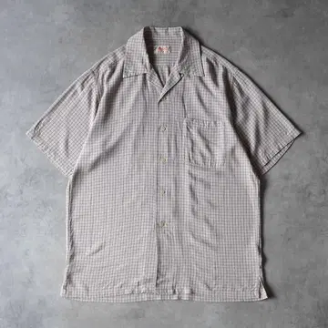 90s Marlond 오픈 카라 셔츠 레이온 셔츠