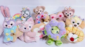 닷피 & 프렌즈 필드 위드 조이! 봉제 인형 배지 7종 세트