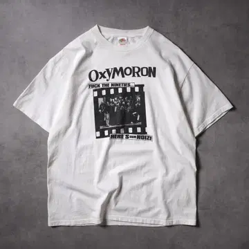 00s Oxymoron 포토 프린트 밴딩 티셔츠