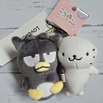 산리오 바츠마루 니코 인형 키링 마스코트