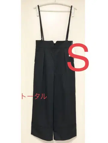 시마무라 츠지 노조미 Ange Charme 롤업 살로펫 팬츠 S 중 블랙