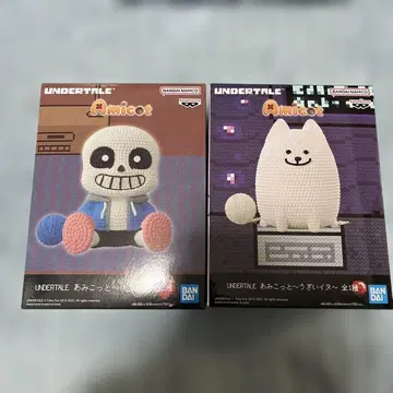 undertale 아미코토 선즈 우자이 강아지 피규어 2개 세트