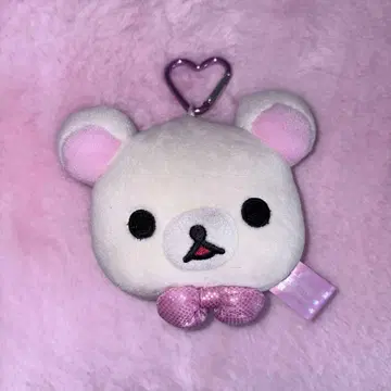 코리락쿠마 봉제 인형 키링 페이스 마스코트