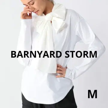 BARNYARD STORM 2WAY 보타이 긴팔 티셔츠 M 화이트