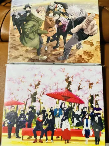 주술회전 캔버스 아트 꽃놀이 해변 MAPPA 전 2개 세트 미개봉 새상품