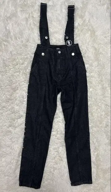 파메오 포즈 서스펜더 데님 팬츠 블랙 S