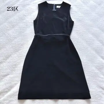23KU 슬리브리스 원피스(38) 벨트 포함 고급 세레모니 성인