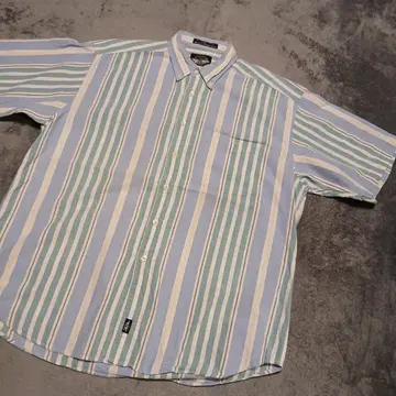 DOCKERS 스트라이프 반팔 셔츠 L
