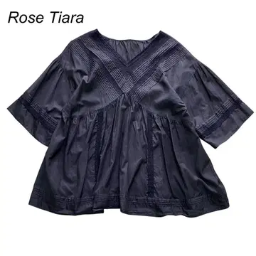 Rose Tiara 로즈 티아라 핀턱 레이스 블라우스 풀오버