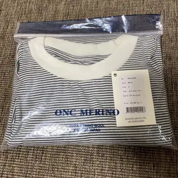 ONC 메리노 단추 없는 티셔츠 화이트