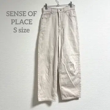센스 오브 플레이스 [S] 아이보리 팬츠 캐주얼 무지 성숙/러블리 여자