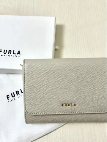 FURLA 그레이 3단 폴더형 지갑