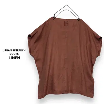 URBAN RESEARCH DOORS 린넨 백 턱 블라우스 풀오버