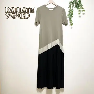 RADIATE 라디에이트 밑단 플리츠 라인 디자인 원피스 9호 야마다야