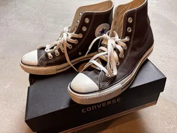 CONVERSE 브라운 하이컷 스니커즈
