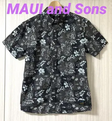 MAUI and Sons 마우이 앤 선즈 반팔 알로하 셔츠 M